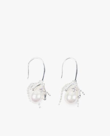  CECI - Khuyên tai nữ ngọc trai chốt móc thời trang 