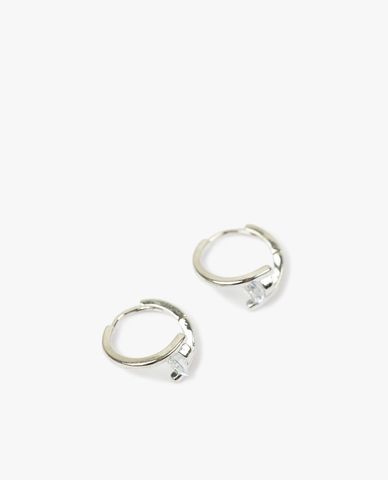  CECI - Khuyên tai dạng tròn hở phối đá nổi bật 