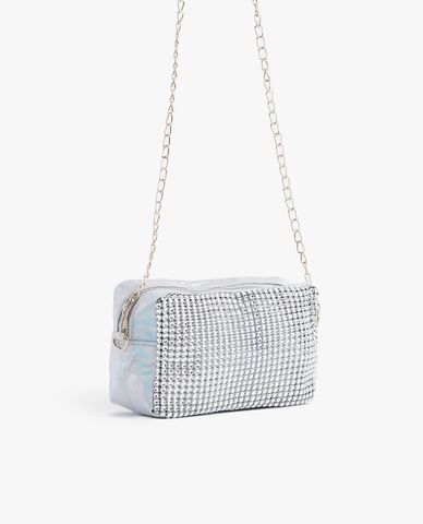  CECI - Túi đeo chéo nữ chữ nhật đính đá thời trang 