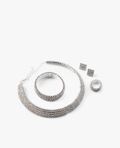  CECI - Bộ 4 món trang sức nữ đính đá thiết kế sang trọng 