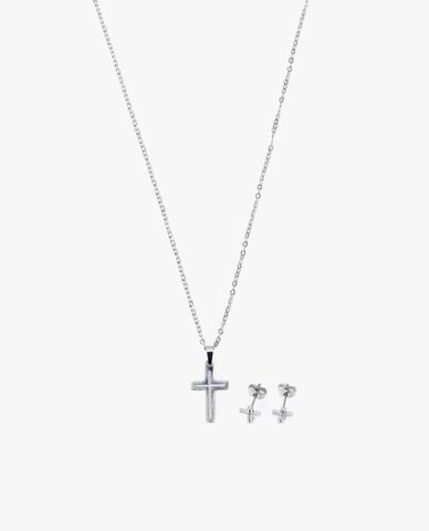  CECI - Bộ 2 món trang sức nữ hình chữ thập thời trang 