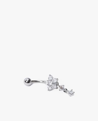  CECI - Khuyên rốn nữ hình bông hoa đính đá 