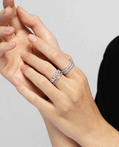  CECI - Nhẫn nữ kim loại bản to cá tính 