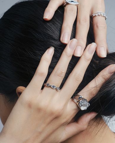  CECI - Nhẫn nữ viền vỏ sò đính đá thanh lịch 