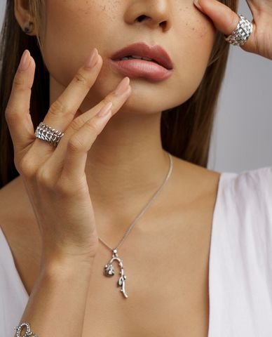  CECI - Nhẫn nữ kim loại bản to hiện đại 