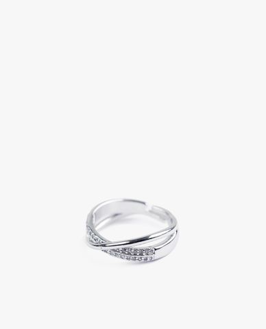  CECI - Nhẫn nữ đính đá đan chéo tinh tế 