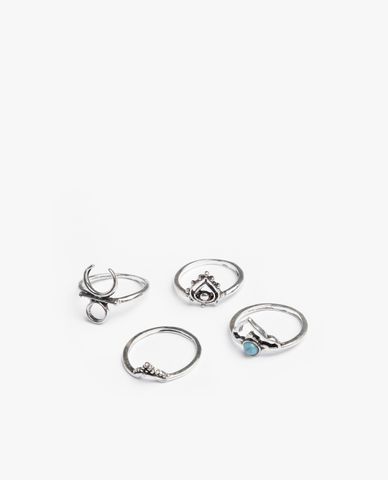  CECI - Pack 4 nhẫn nữ bản nhỏ thời trang 