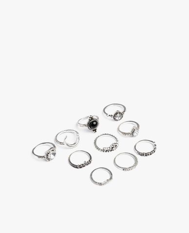  CECI - Pack 10 nhẫn nữ bản nhỏ thời trang 