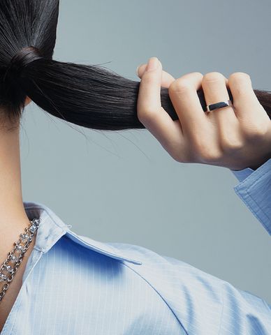  CECI - Nhẫn nữ kim loại mặt trơn thanh lịch 