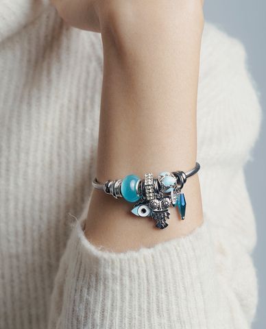  CECI - Vòng đeo tay nữ mạ bạc phối charm thời trang 