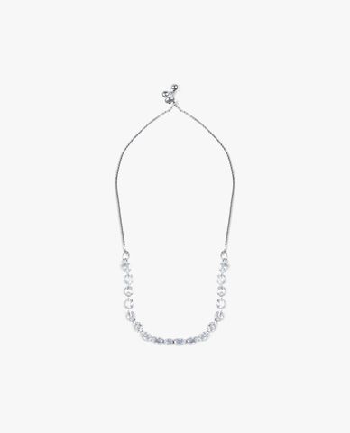  CECI - Vòng đeo tay nữ bản mảnh phối chuỗi đá lấp lánh 