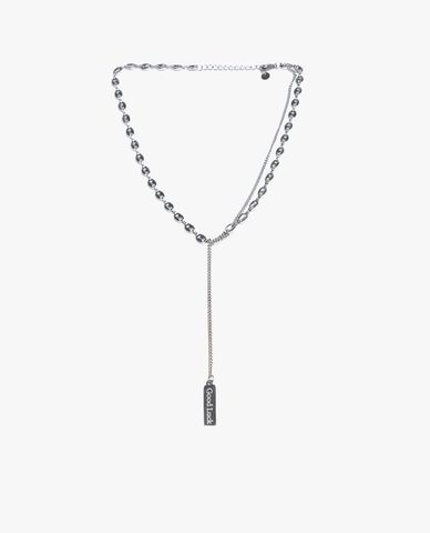  CECI - Dây chuyền nữ chuỗi xích phối mặt Good Luck thời trang 