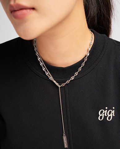  CECI - Dây chuyền nữ chuỗi xích phối mặt Good Luck thời trang 