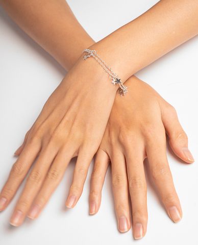  CECI - Dây chuyền nữ chuỗi xích phối mặt ngôi sao thời trang 