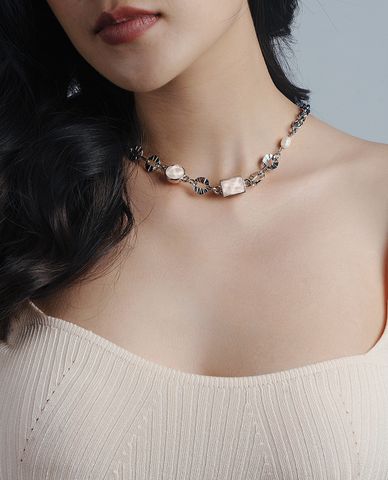  CECI - Dây chuyền nữ mắc xích bản lớn hiện đại 