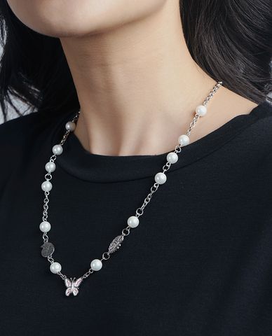  CECI - Dây chuyền nữ phối ngọc trai sang trọng 