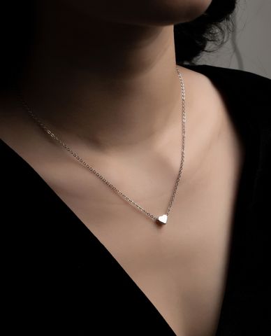  CECI - Dây chuyền nữ sợi mảnh mặt hình trái tim nhỏ thanh lịch 