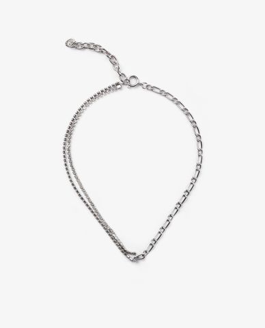  CECI - Vòng cổ nữ chuỗi xích lớn đính đá thời trang 