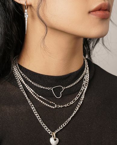  CECI - Vòng cổ nữ chuỗi xích lớn đính đá thời trang 