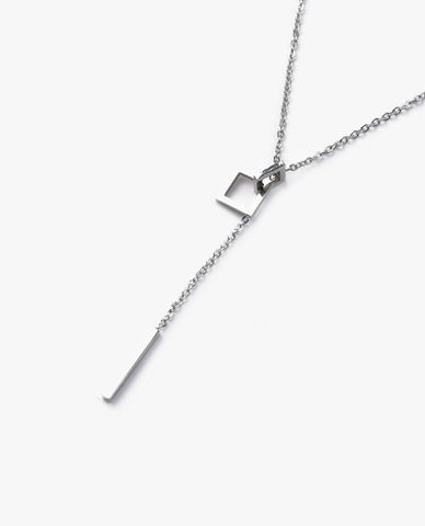  CECI - Vòng cổ nữ sợi mảnh mặt hình vuông độc đáo 