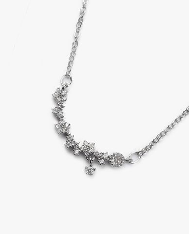  CECI - Vòng cổ nữ sợi mảnh phối mặt đính đá sang trọng 