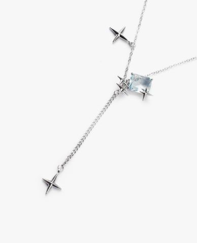  CECI - Vòng cổ nữ sợi mảnh mặt đính đá lấp lánh 