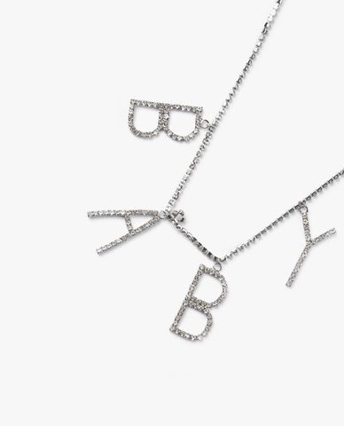  CECI - Vòng cổ nữ sợi đính đá mặt chữ Baby xinh xắn 