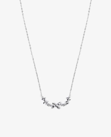  CECI - Vòng cổ nữ chuỗi xích mảnh phối mặt chiếc nơ xinh xắn 