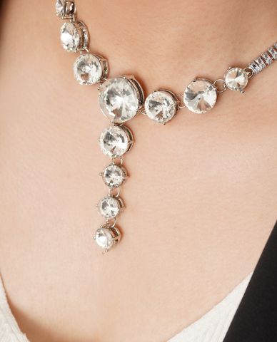  CECI - Vòng cổ nữ dạng chuỗi đá lấp lánh 