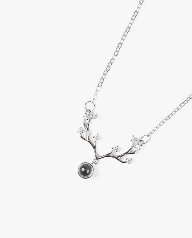  CECI - Vòng cổ nữ mặt sừng tuần lộc đính đá sang trọng 