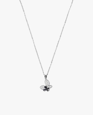  CECI - Vòng cổ nữ mắt xích nhỏ phối mặt hình cánh bướm thời trang 