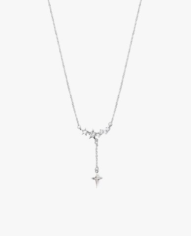  CECI - Vòng cổ nữ mắt xích nhỏ phối mặt ngôi sao đính đá sang trọng 