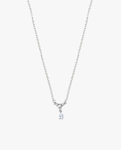  CECI - Vòng cổ nữ mắt xích phối mặt đá sang trọng 