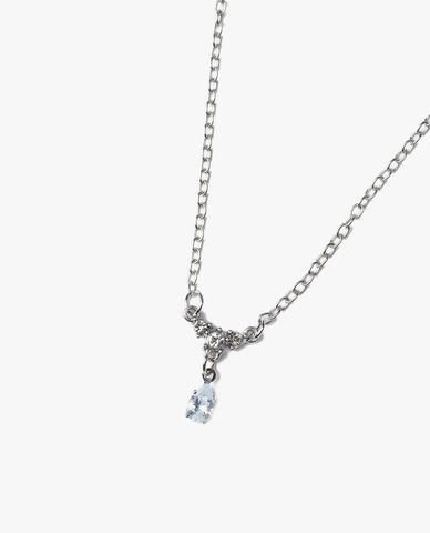  CECI - Vòng cổ nữ mắt xích phối mặt đá sang trọng 