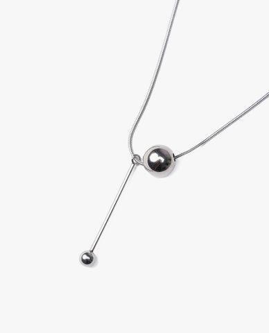  CECI - Vòng cổ nữ bản nhỏ phối mặt quả cầu tròn cá tính 