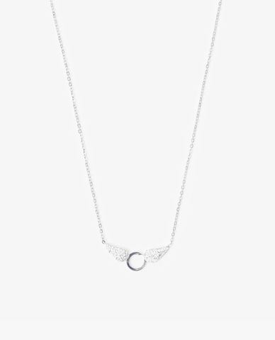  CECI - Vòng cổ nữ phối mặt hình đôi cánh đính đá thời trang 