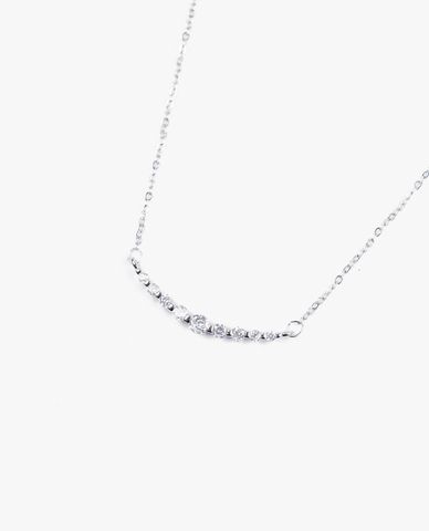  CECI - Vòng cổ nữ mặt hình vòng cung đính đá lấp lánh 