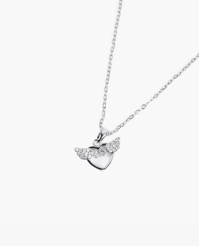  CECI - Vòng cổ nữ mặt trái tim phối đôi cánh 