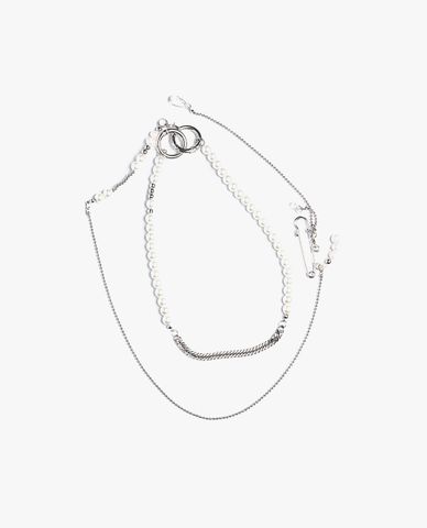  CECI - Dây chuyền nữ nhiều tầng đính ngọc trai thời trang 