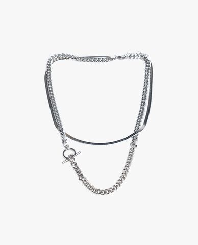  CECI - Dây chuyền nữ nhiều tầng chuỗi xích bản lớn thời trang 
