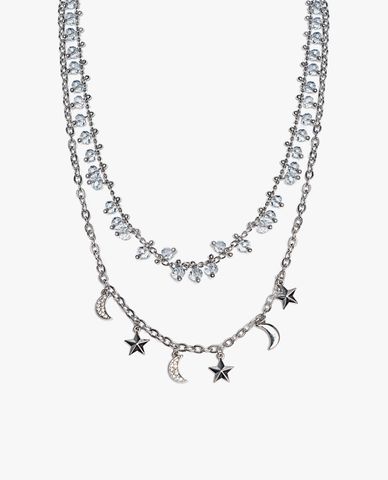  CECI - Dây chuyền nữ 2 tầng phối mặt ngôi sao cá tính 