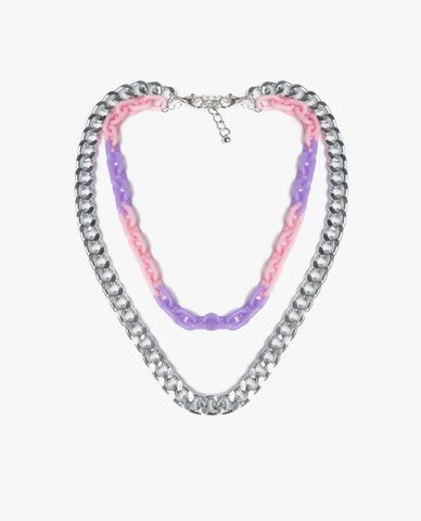  CECI - Vòng cổ nữ hai tầng dạng chuỗi xích thời trang 