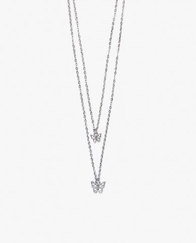  CECI - Vòng cổ nữ 2 tầng mặt hình bướm nhỏ xinh xắn 