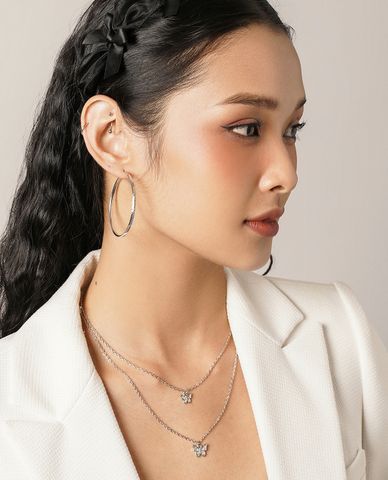  CECI - Vòng cổ nữ 2 tầng mặt hình bướm nhỏ xinh xắn 