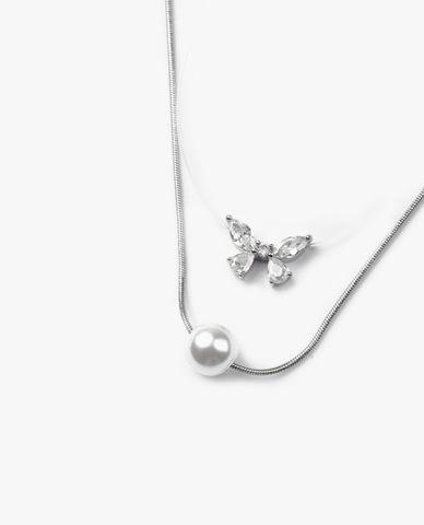  CECI - Vòng cổ nữ 2 tầng sợi tròn thời trang 