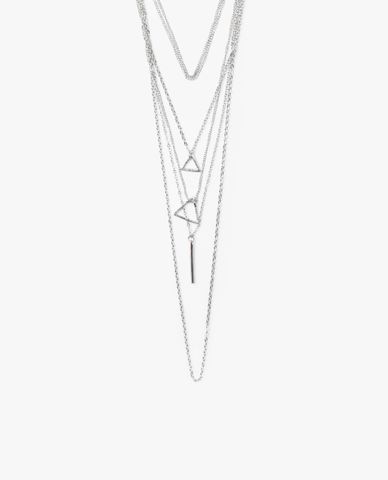  CECI - Vòng cổ nữ 4 tầng dạng chuỗi xích sợi mảnh 