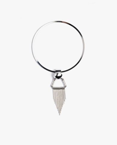  CECI - Vòng cổ nữ phối mặt tua rua thời trang 