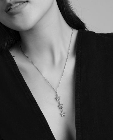  CECI - Dây chuyền nữ chuỗi xích nhỏ mặt hình ngôi sao thời trang 