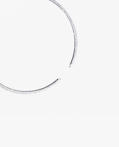  CECI - Vòng cổ nữ dáng hở phối đá lấp lánh 