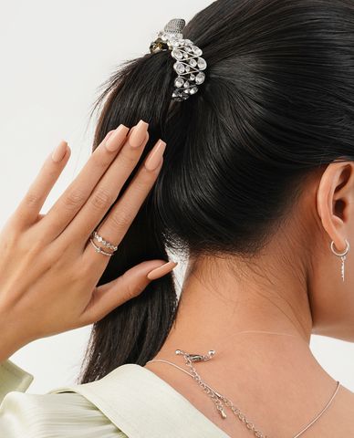  CECI - Kẹp tóc nữ càng cua đính đá sang trọng 